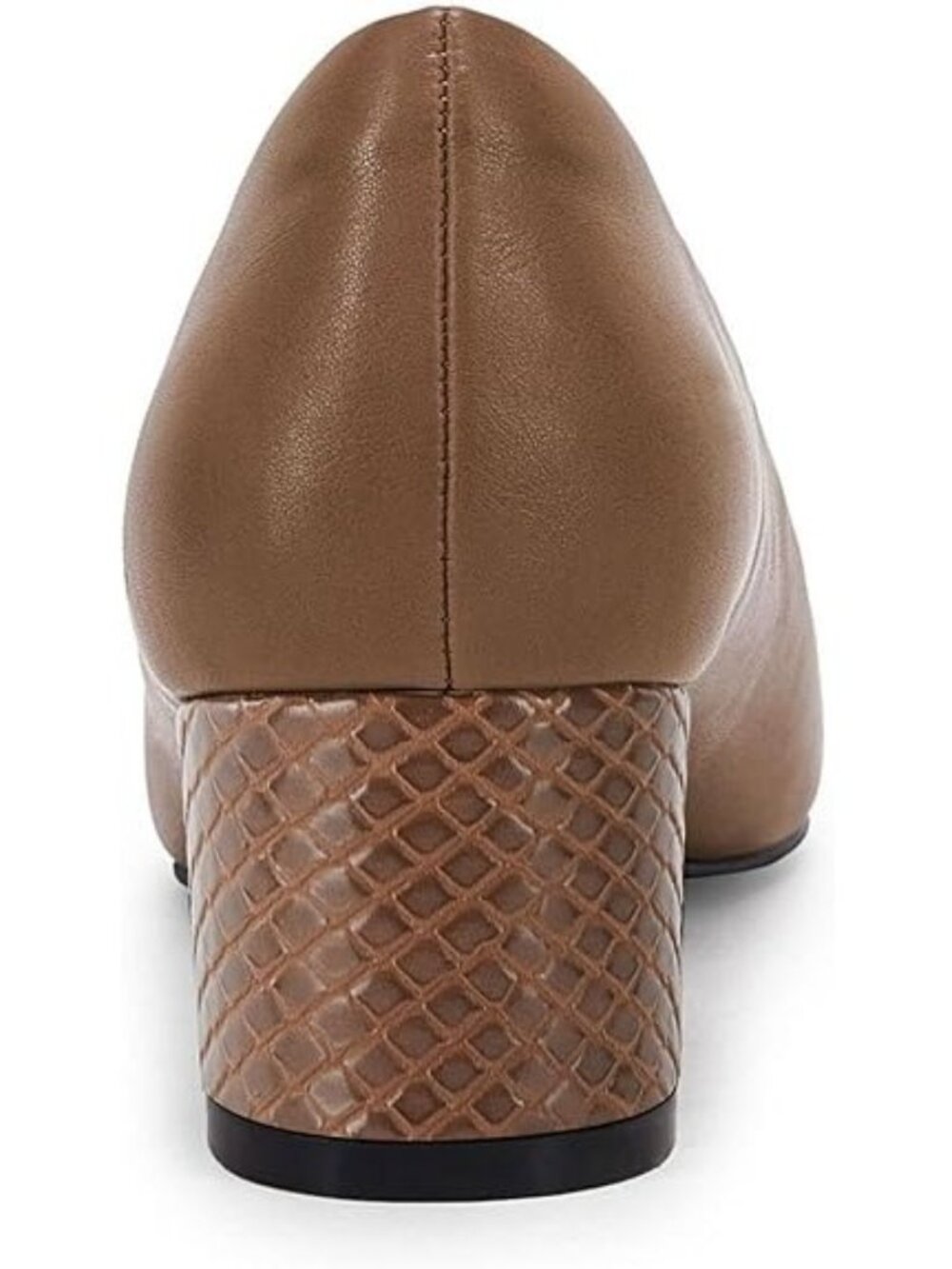 Rilista Size 7.5 Pumps Closed Toe Low Block Heel Faux Leather Snakeskin Slip-On - Picture 5 of 7